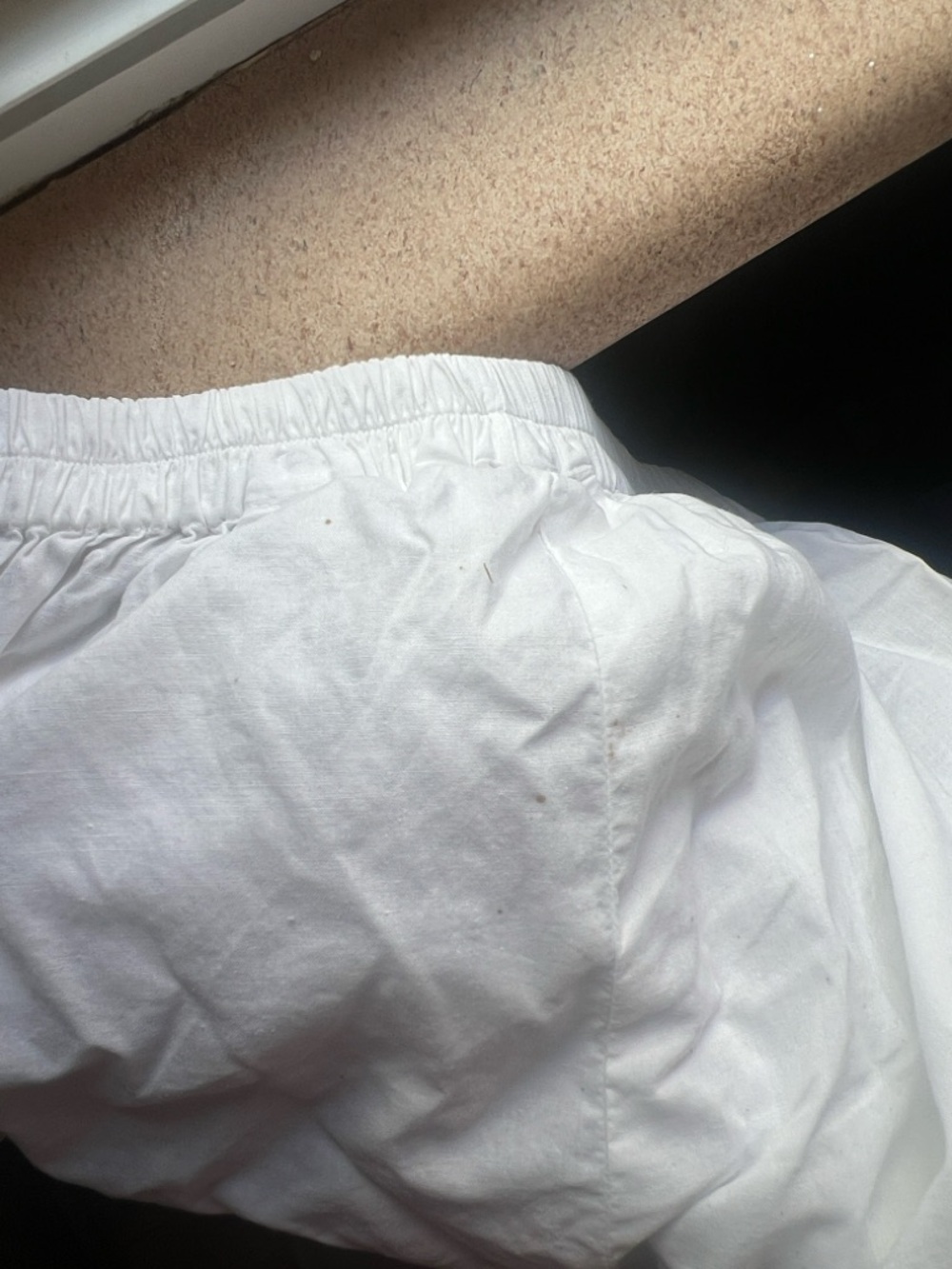 Vintage White Eyelet Cotton Top and Shorts Set (2) - Picture 10 of 12